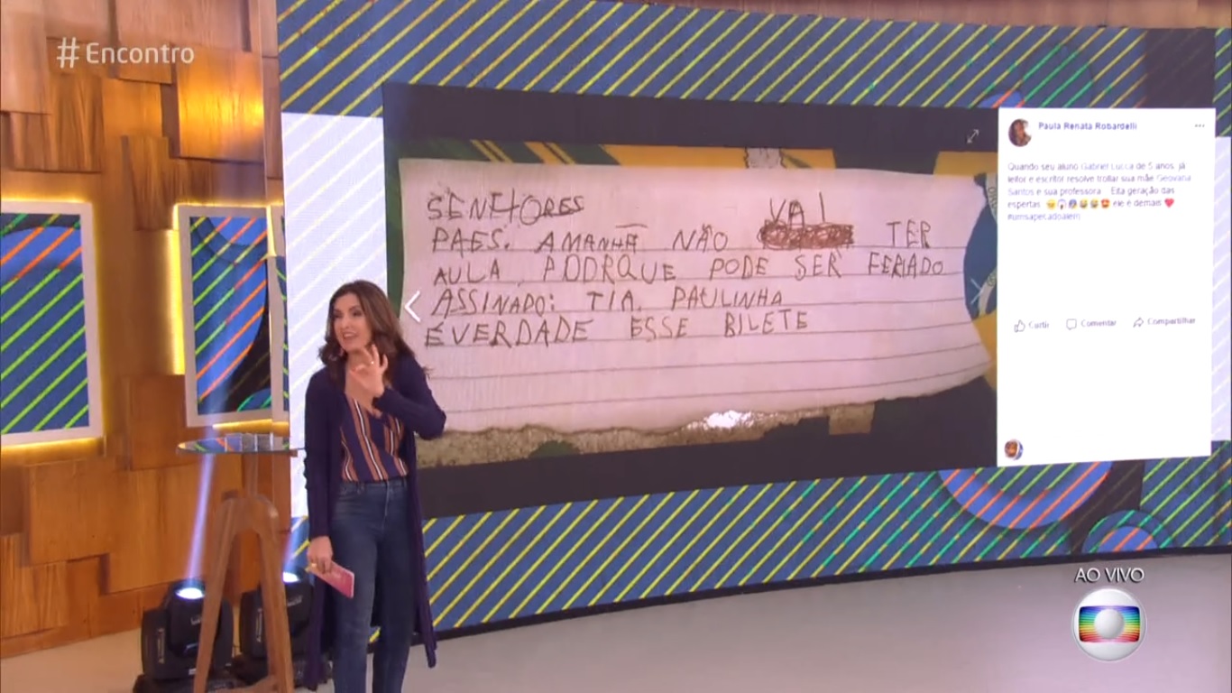 Fatima Bernardes falou no Encontro sobre bilhete
