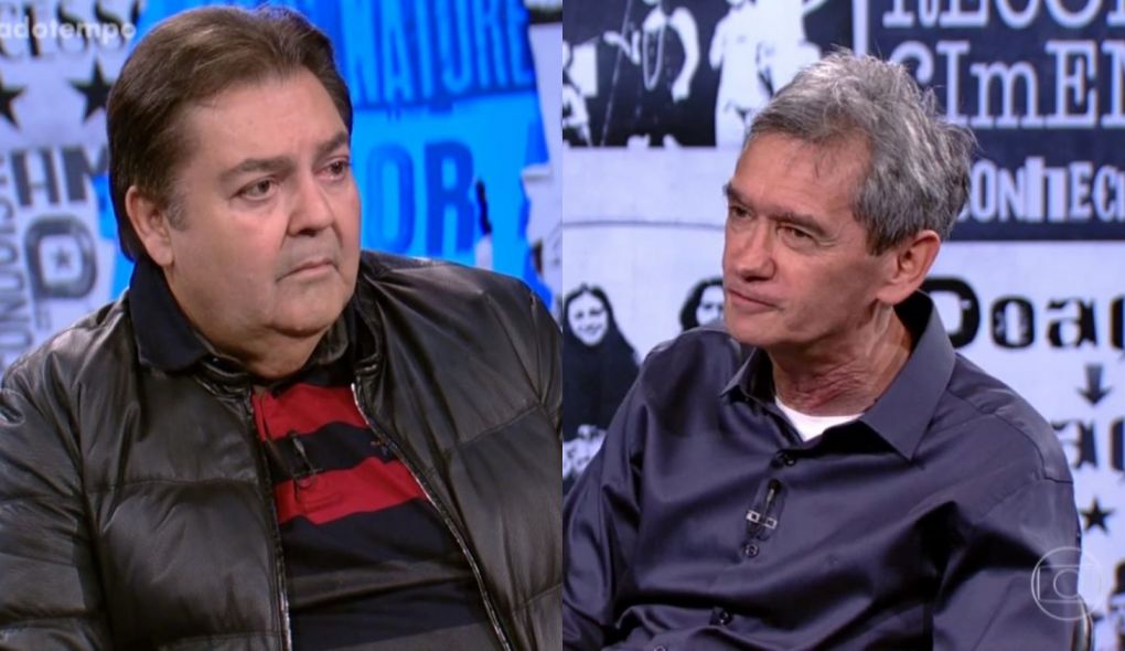 Faustao e Serginho Groisman no Altas Horas