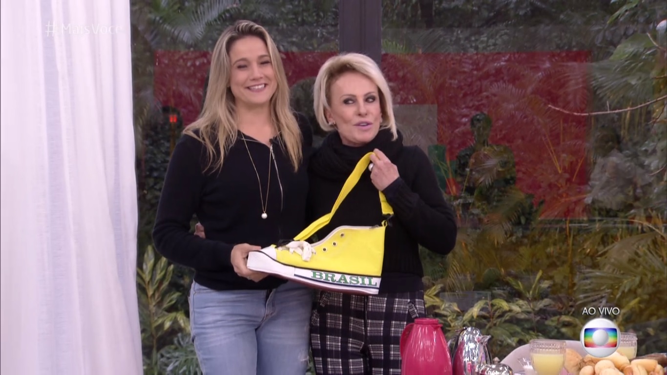 Fernanda Gentil e Ana Maria Braga no Mais Voce