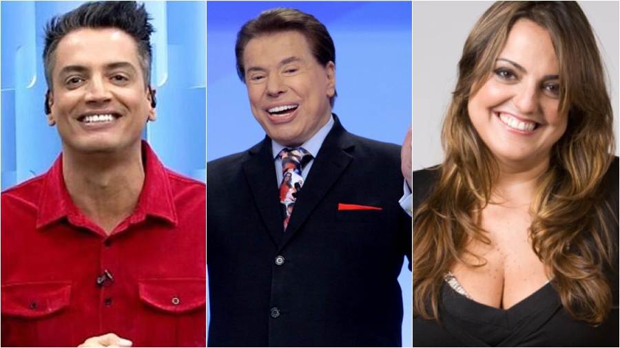 Leo Dias e Fabíola Reipert participam do Programa Silvio Santos (Divulgação)