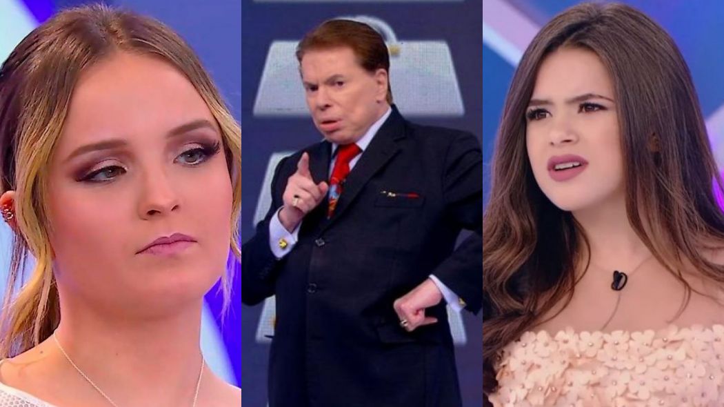 Larissa Manoela, Silvio Santos e Maisa Silva