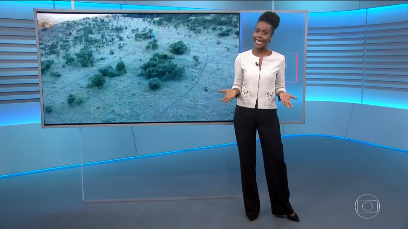Maju Coutinho no Jornal Nacional