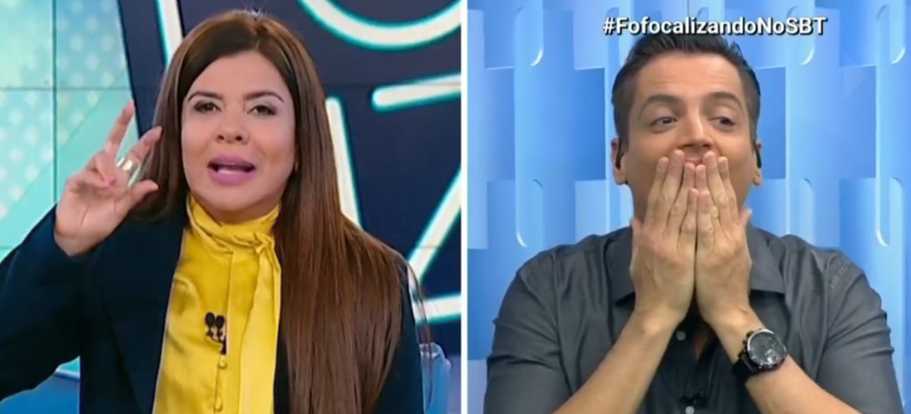 Mara Maravilha e Leo Dias no Fofocalizando