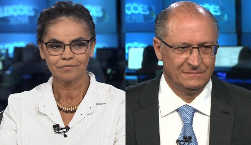 Marina Silva alfinetou Geraldo Alckmin no Jornal Nacional
