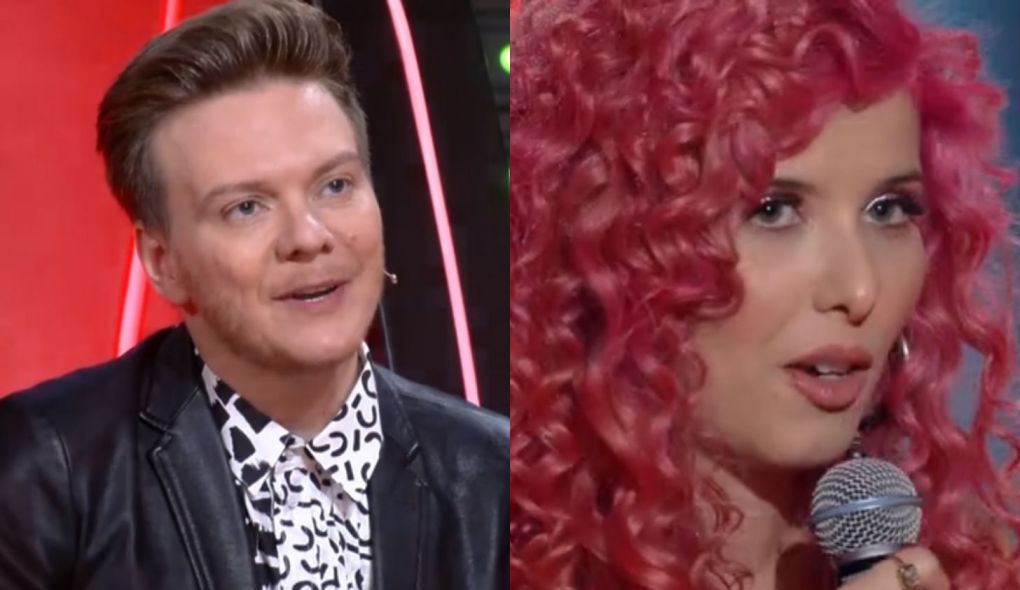 Michel Telo e Isa Salles no The Voice