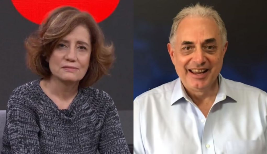 Miriam Leitao na Globo News e William Waack no canal que comanda no Youtube