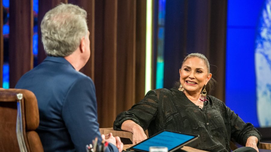 Pedro Bial e Fafá de Belém no Conversa com Bial