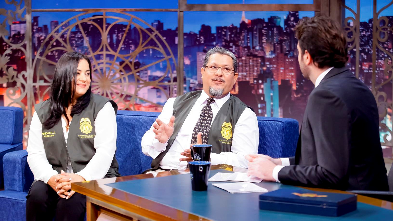 Peritos Rosângela e Eduardo no The Noite