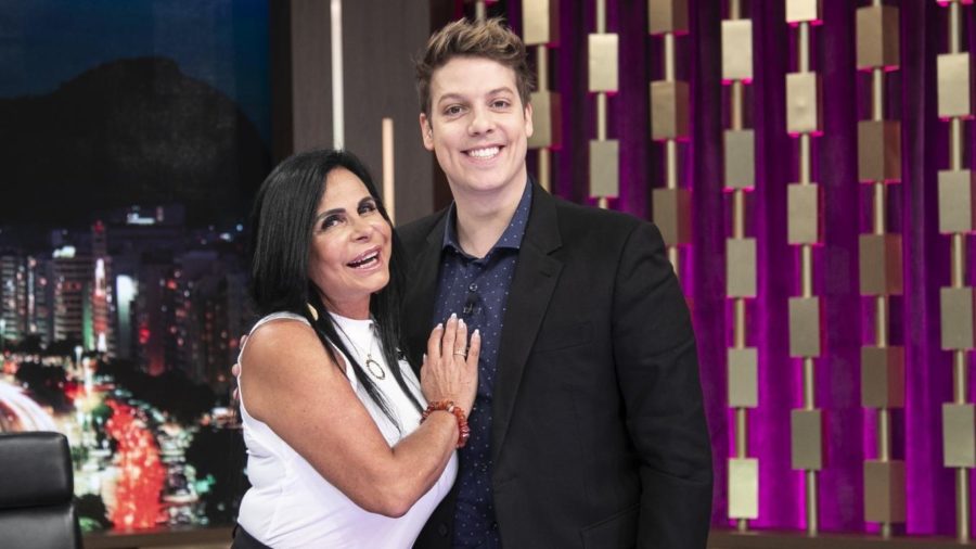 Gretchen e Fábio Porchat no Programa do Porchat