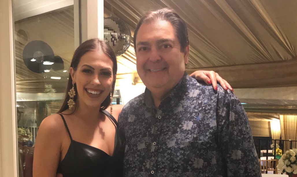 Rachel Drodowsky, bailarina do Domingao que foi demitida, e Faustao