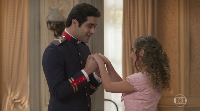 Randolfo (Miguel Rômulo) e Lídia (Bruna Griphao), de Orgulho e Paixão, na Globo