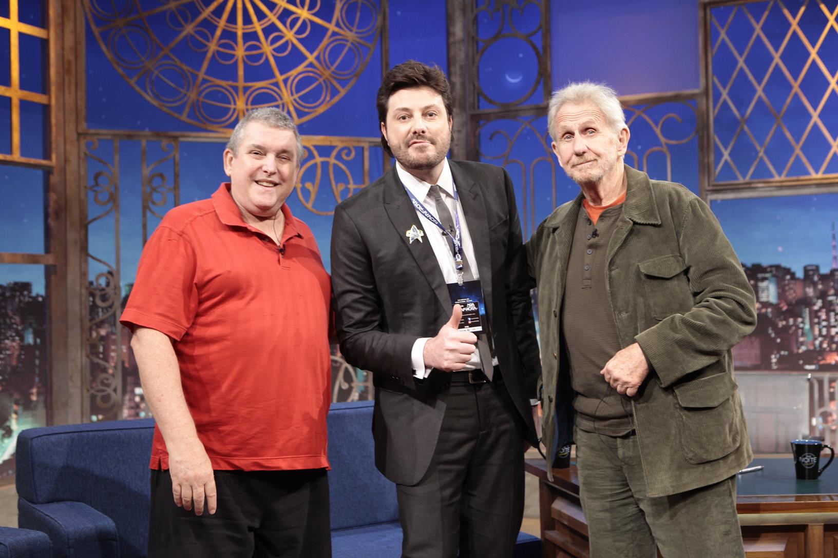 Richard René e Danilo Gentili no The Noite