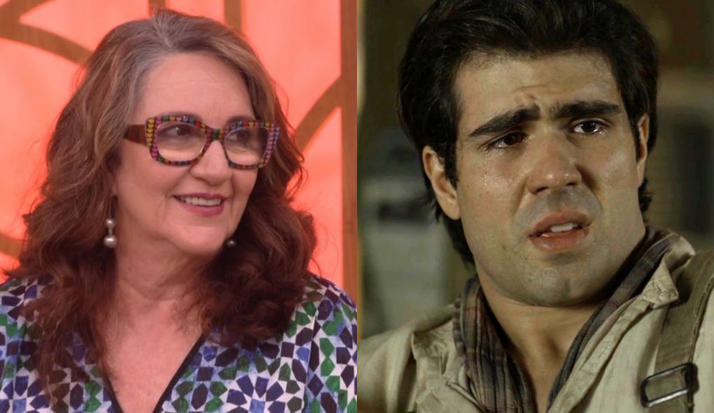 Rosane Gofman no Encontro e Luccino (Juliano Laham) de Orgulho e Paixao