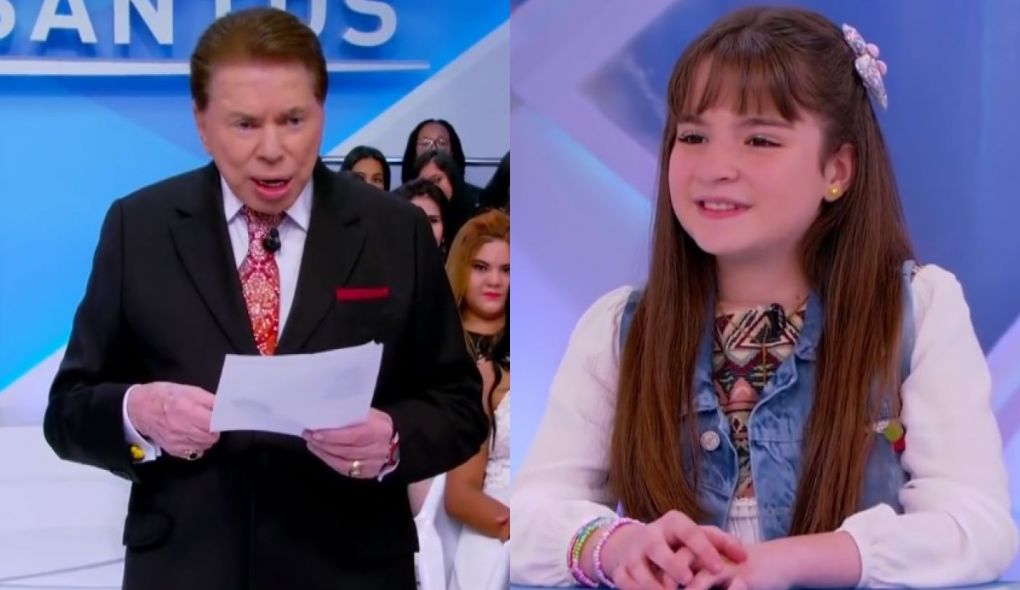 Silvio Santos e Sophia Valverde