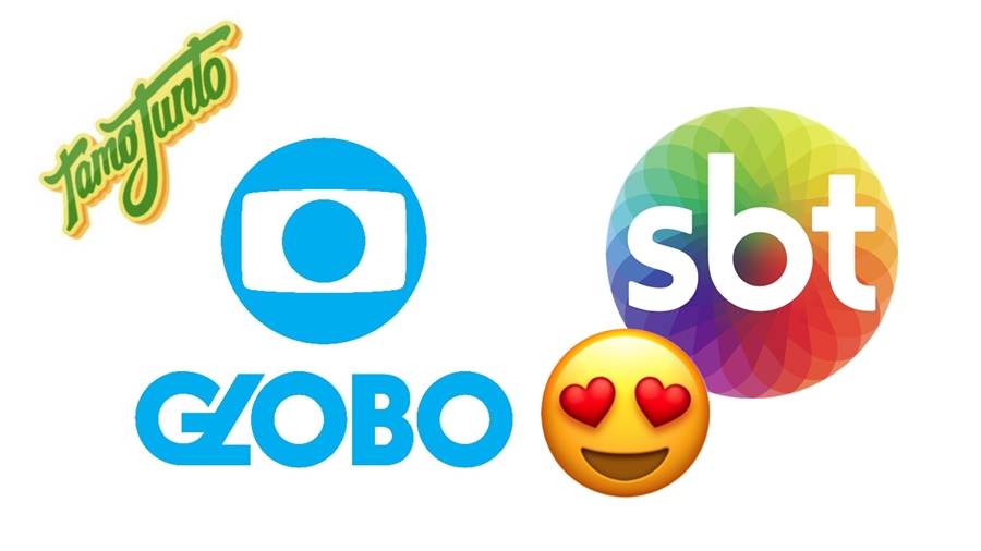 SBT e Rede Globo em momento de solidariedade (Divulgação)