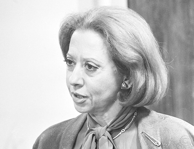 Fernanda Montenegro como Chica Newman em Brilhante (Divulgação/TV Globo)