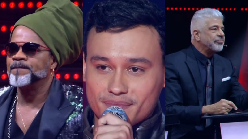 Carlinhos Brown, Kelvin Bruno e Lulu Santos no The Voice