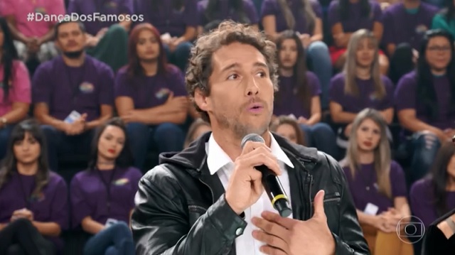 Flávio Canto no Dança dos Famosos, do Domingão do Faustão