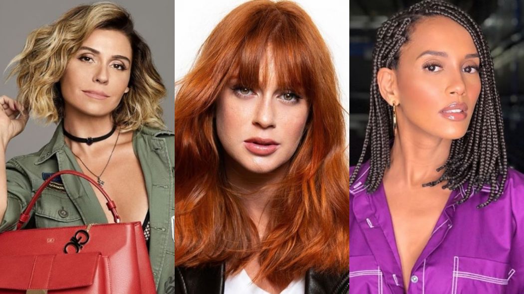 Giovanna Antonelli, Marina Ruy Barbosa e Tais Araujo, estrelas da TV que mudaram o visual