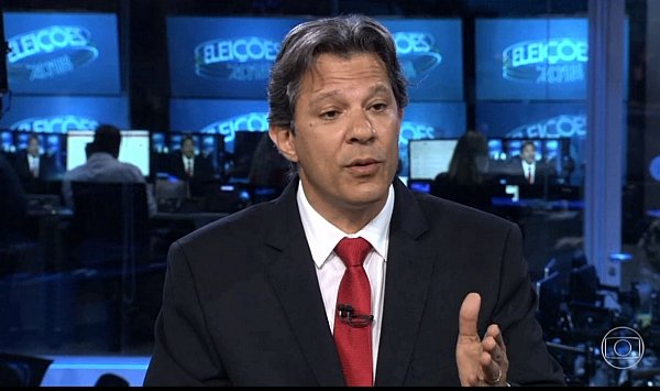 Fernando Haddad participa do Jornal Nacional
