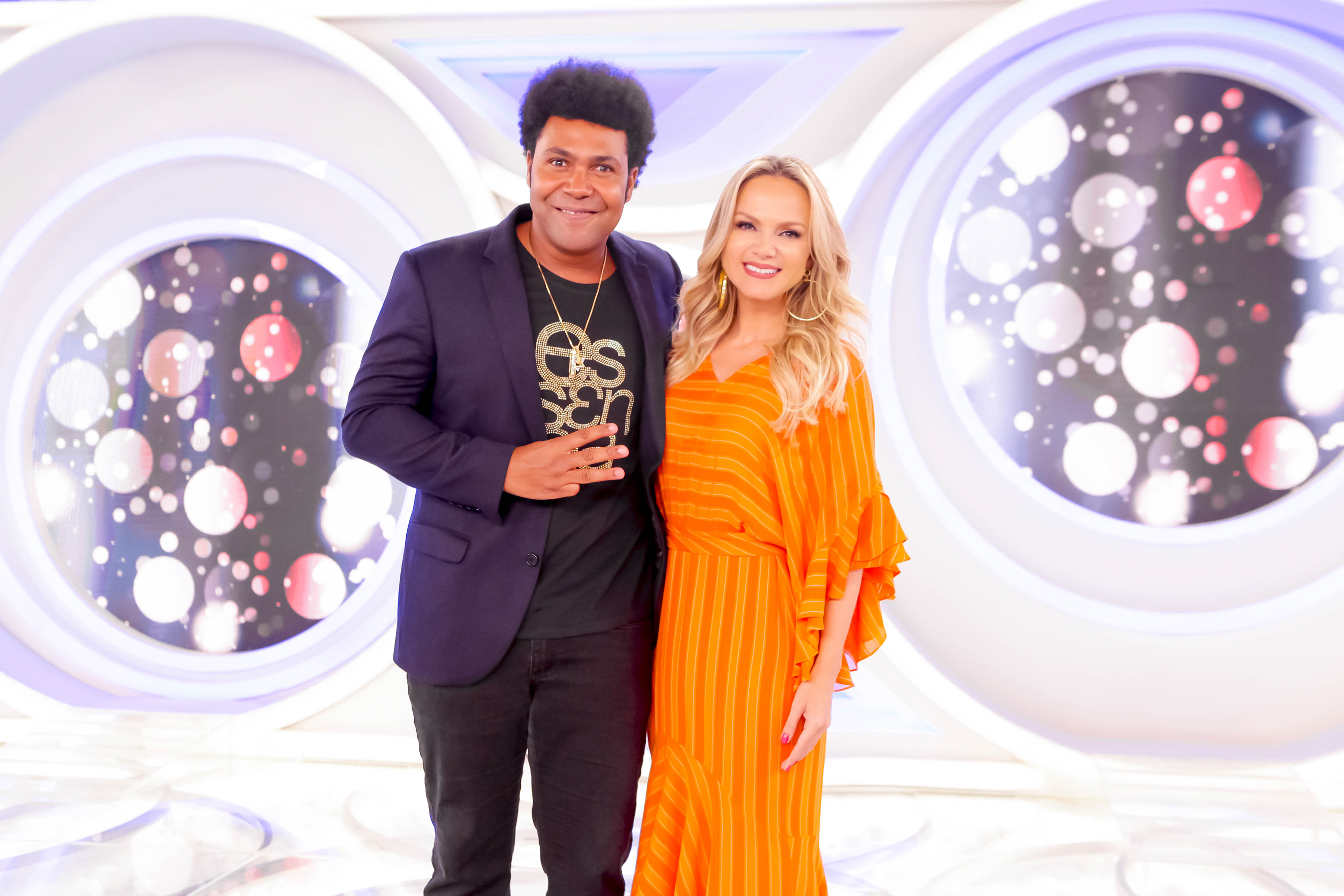 Thalles Roberto e Eliana no Programa Eliana