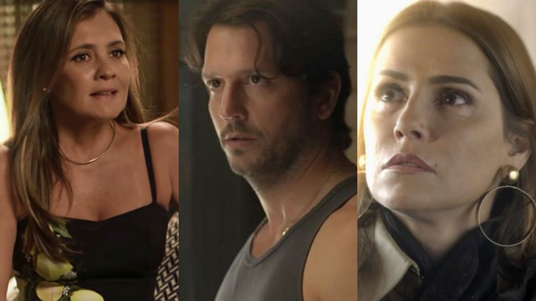 Laureta (Adriana Esteves), Remy (Vladimir Brichta) e Karola (Deborah Secco) de Segundo Sol