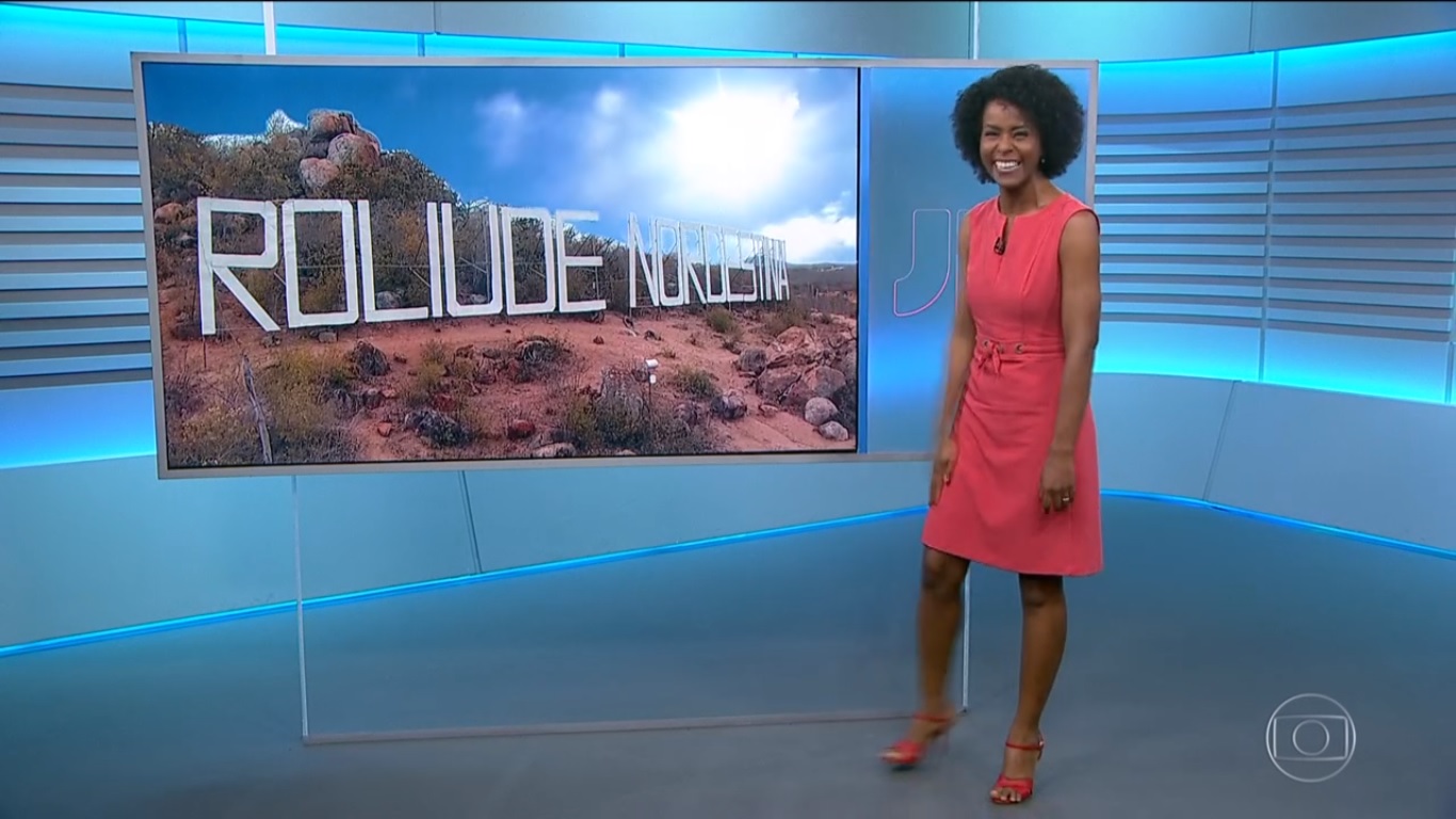 Maju se divertiu no Jornal Nacional
