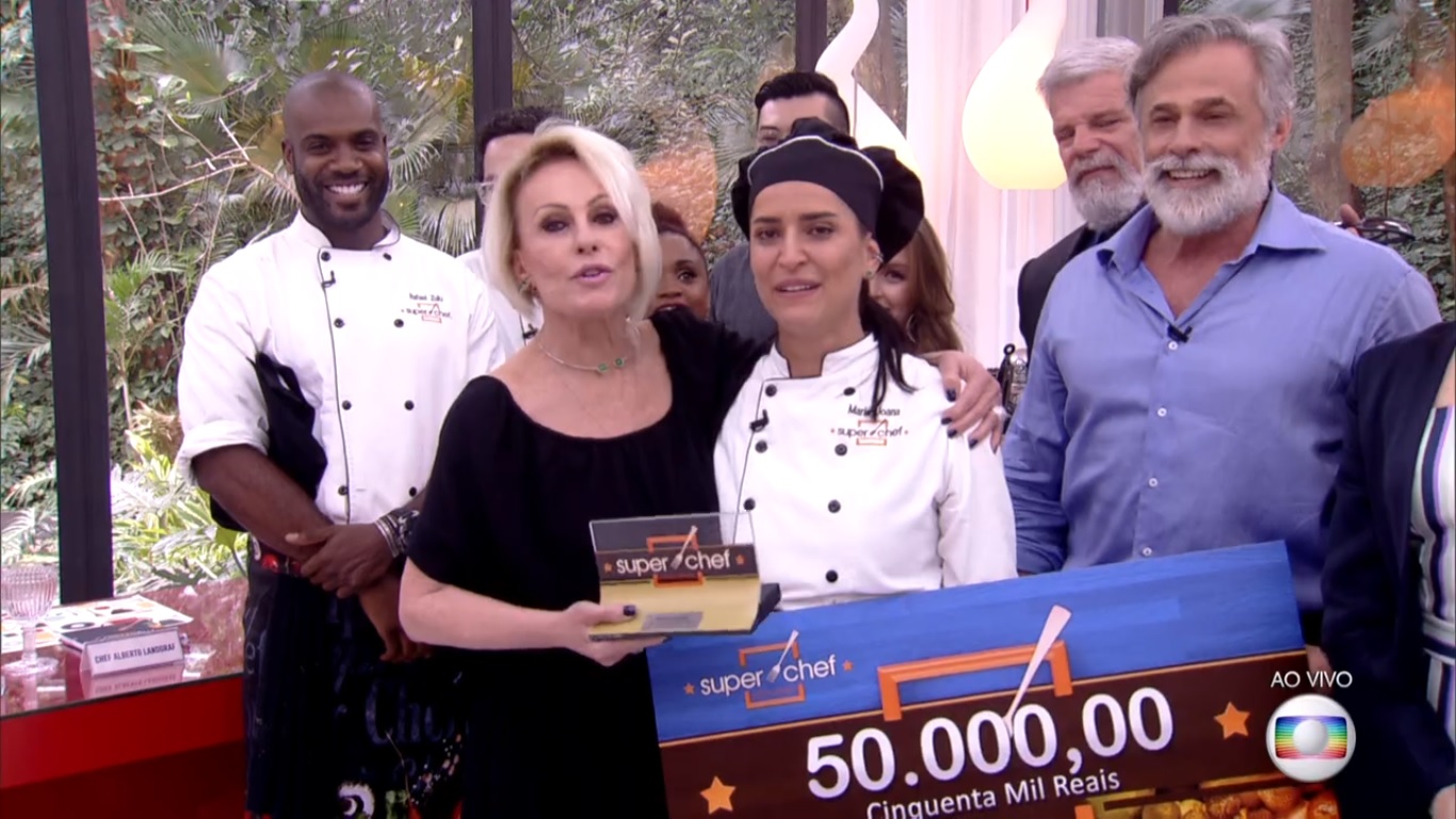Maria Joana venceu o SuperChef Celebridades, do Mais Voce