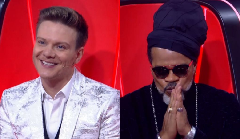 Michel Telo e Carlinhos Brown no The Voice