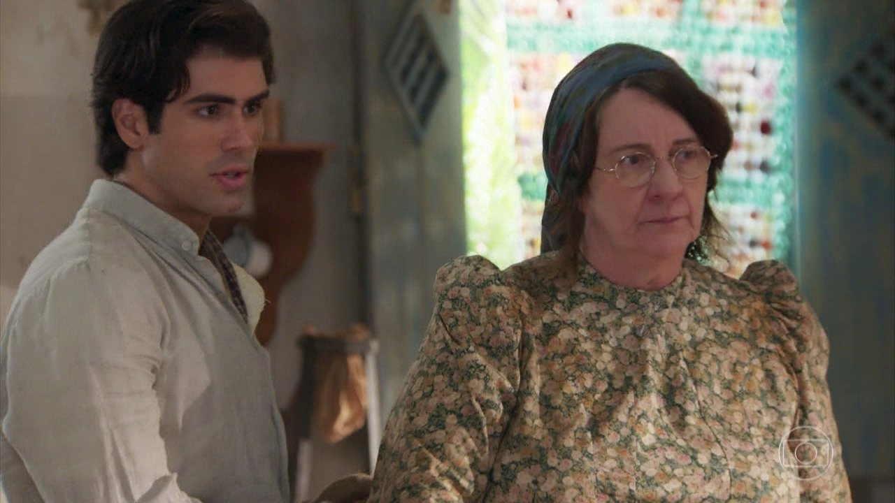 Luccino (Juliano Laham) e Nicoletta (Rosane Gofman) em Orgulho e Paixão