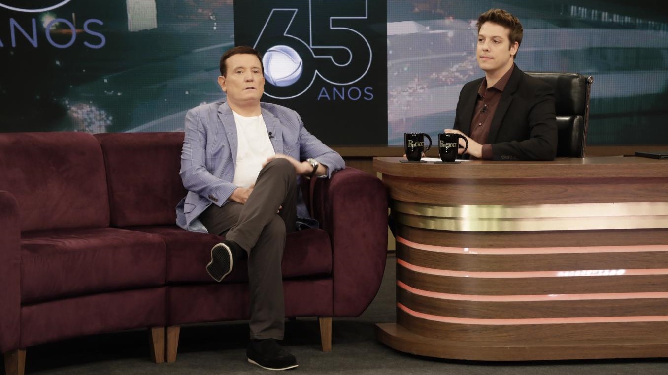 Roberto Cabrini no Programa do Porchat