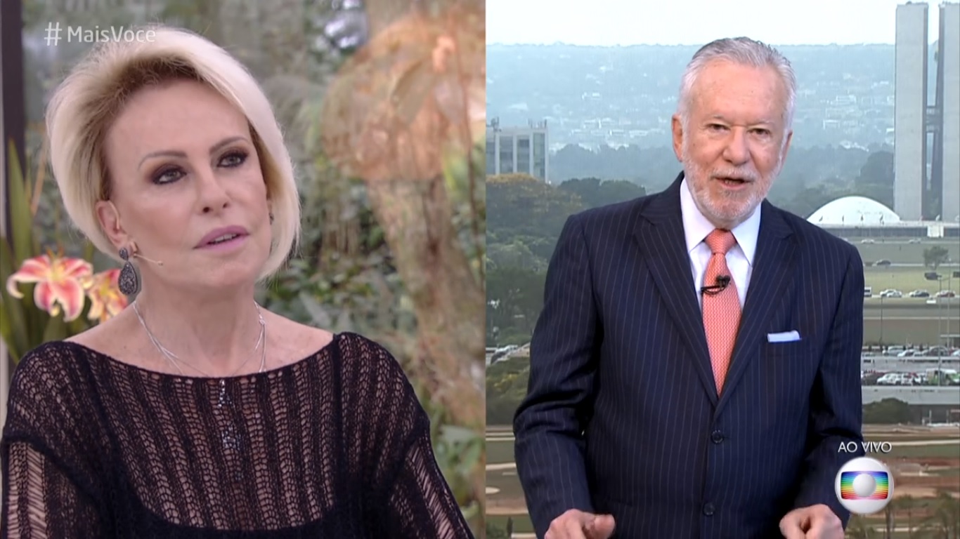 Ana Maria Braga e Alexandre Garcia no Mais Voce