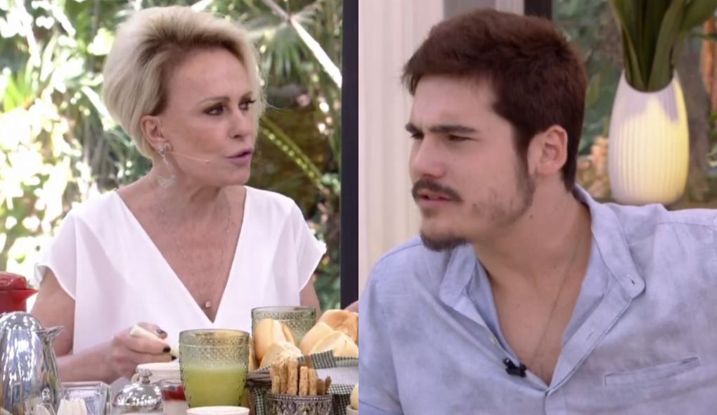 Ana Maria Braga e Nicolas Prattes no Mais Voce