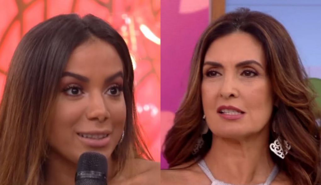 Anitta e Fatima Bernardes no Encontro