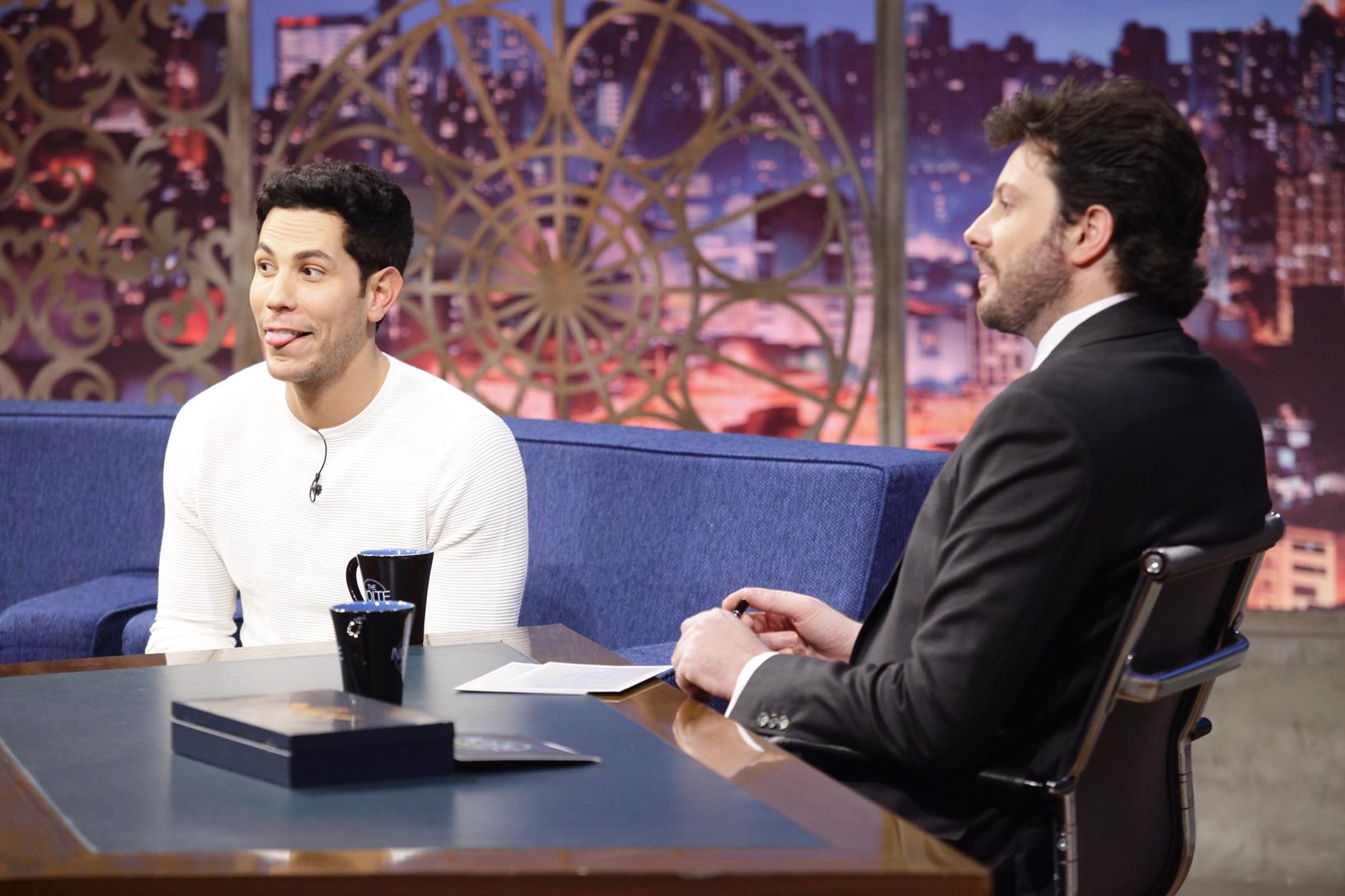 Christian Chavez e Danilo Gentili no The Noite