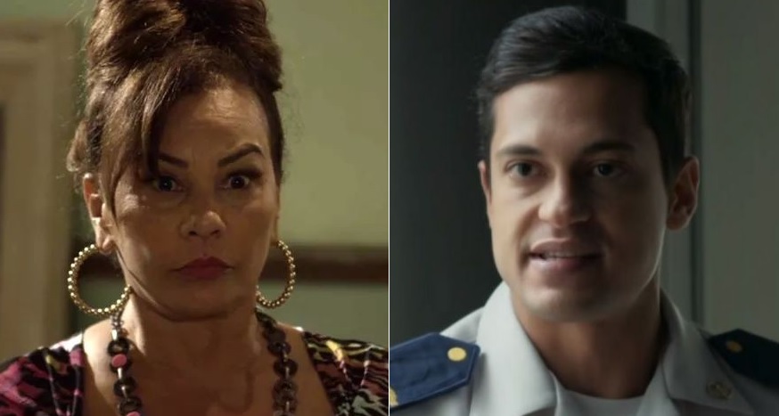 Coronela (Solange Couto) e Mateus (Raphael Viana) em O Tempo Não Para