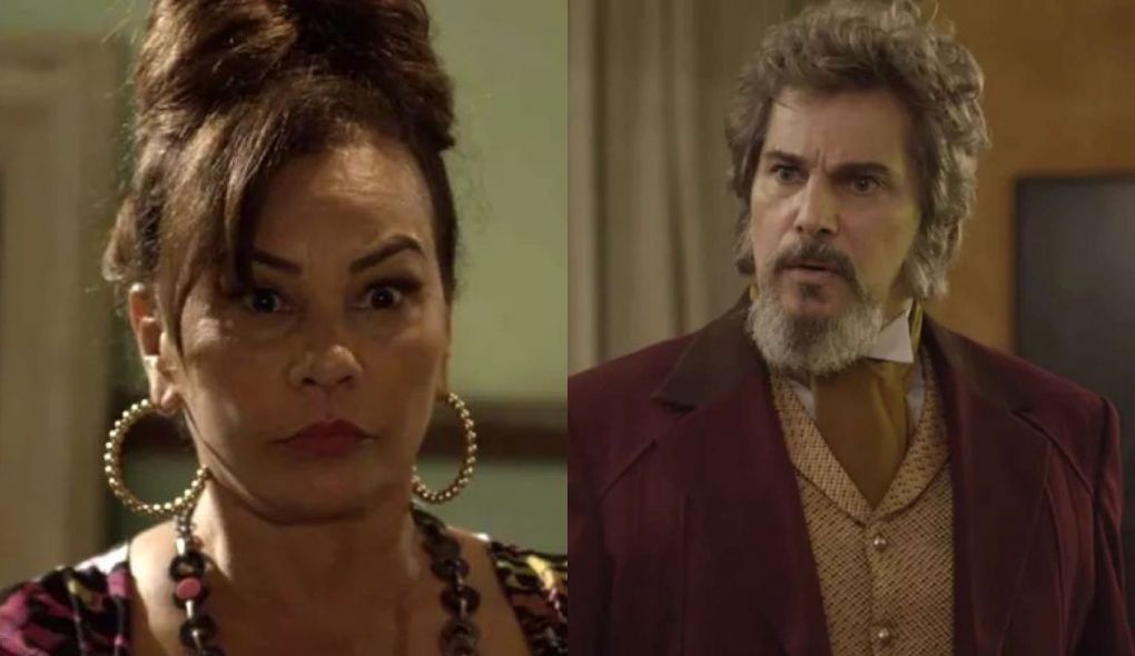 Coronela (Solange Couto) e Dom Sabino (Edson Celulari) de O Tempo Nao Para