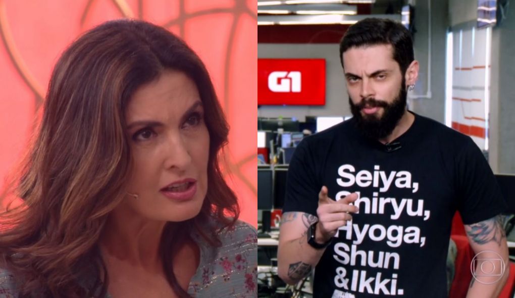 Fatima Bernardes e Caue Fabiano no Encontro