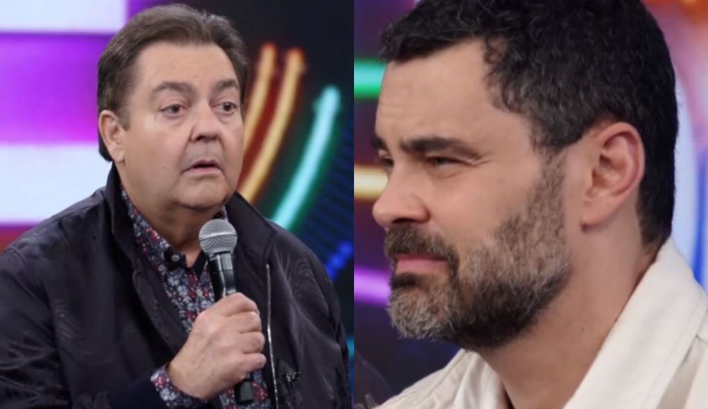 Faustao e Carmo Dalla Vecchia no Domingao