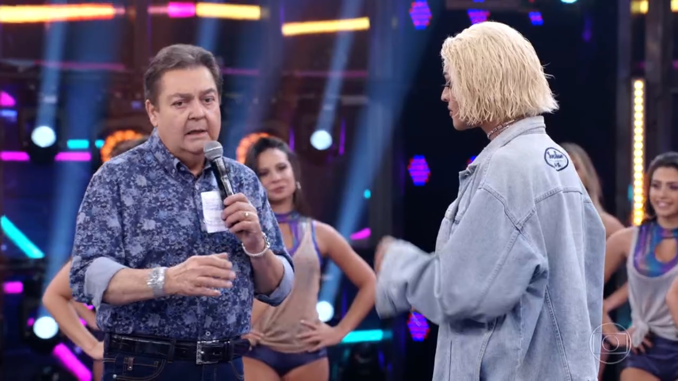 Faustao e Pabllo Vittar no Domingao