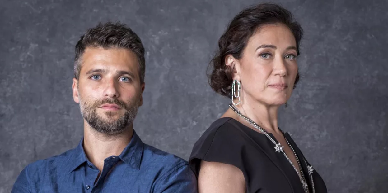 Gabriel (Bruno Gagliasso) e Valentina (Lilia Cabral) de O Setimo Guardiao