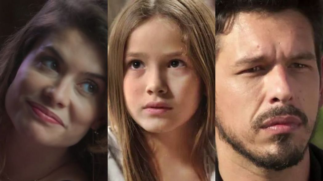 Isabel (Alinne Moraes), Priscila (Clara Galinari) e Alain (Joao Vicente de Castro) de Espelho da Vida