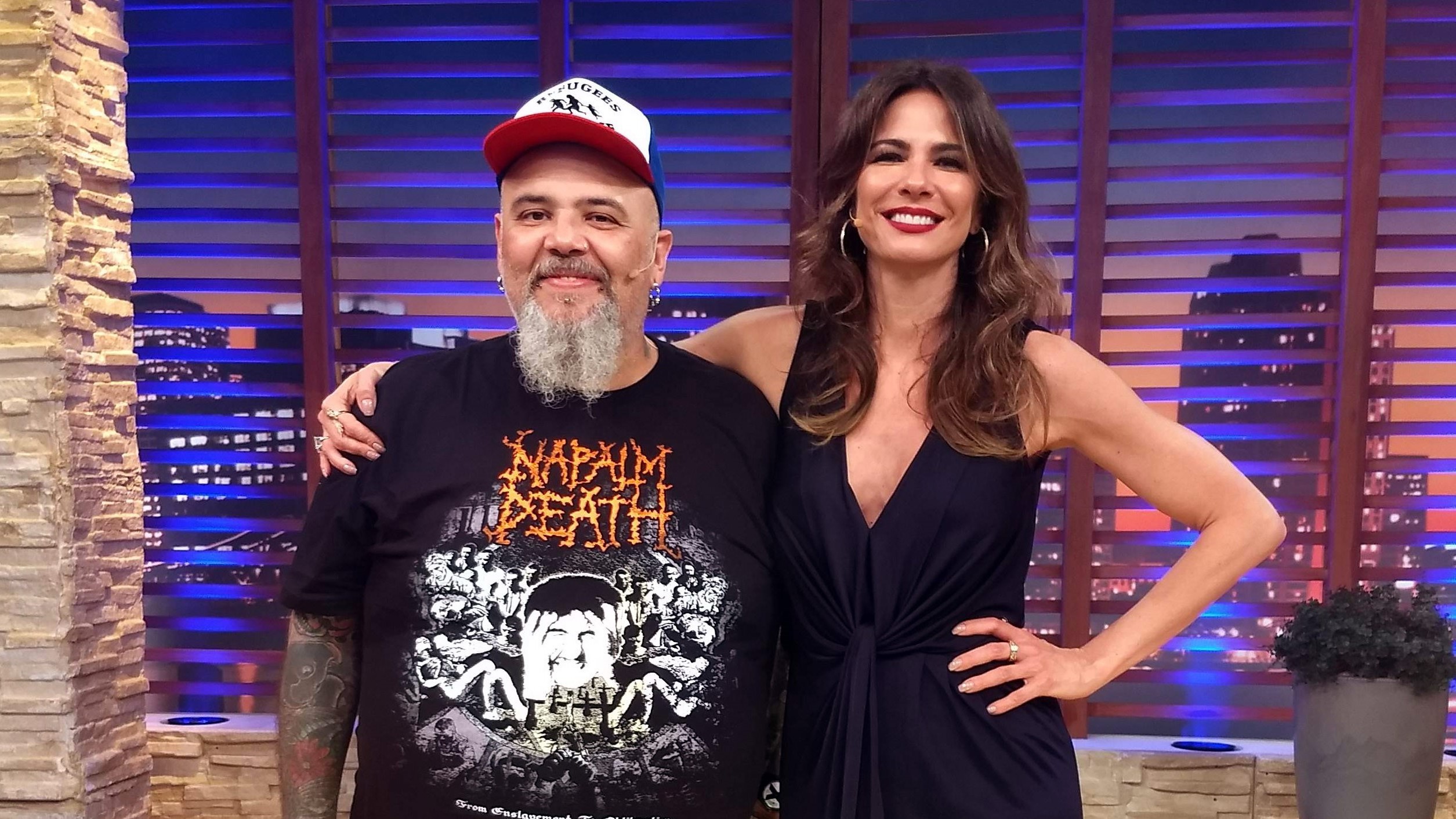João Gordo e Luciana Gimenez no Luciana By Night