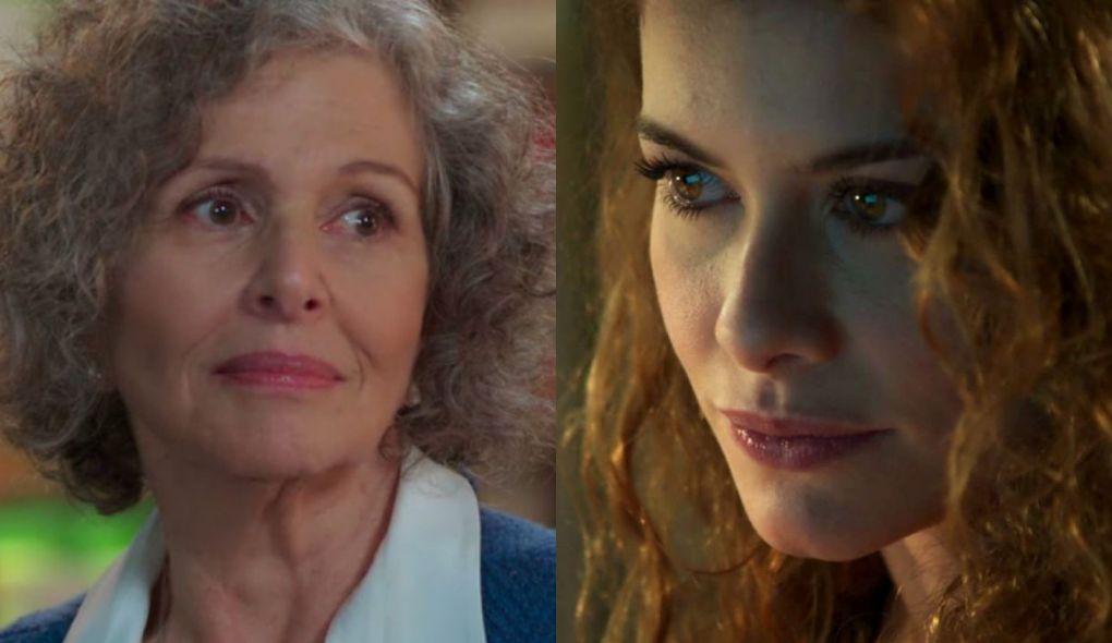 Margot (Irene Ravache) e Isabel (Alinne Moraes) de Espelho da Vida
