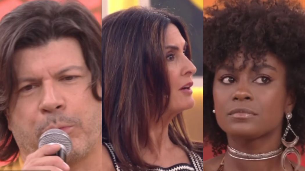 Paulo Ricardo, Fatima Bernardes e Jeniffer Dias no Encontro