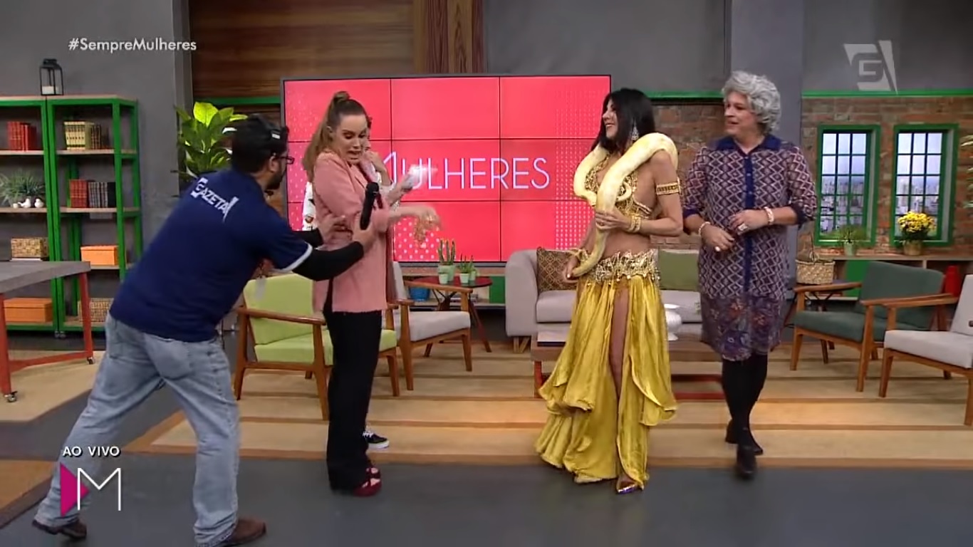 Regina Volpato se assustou no Mulheres, da TV Gazeta