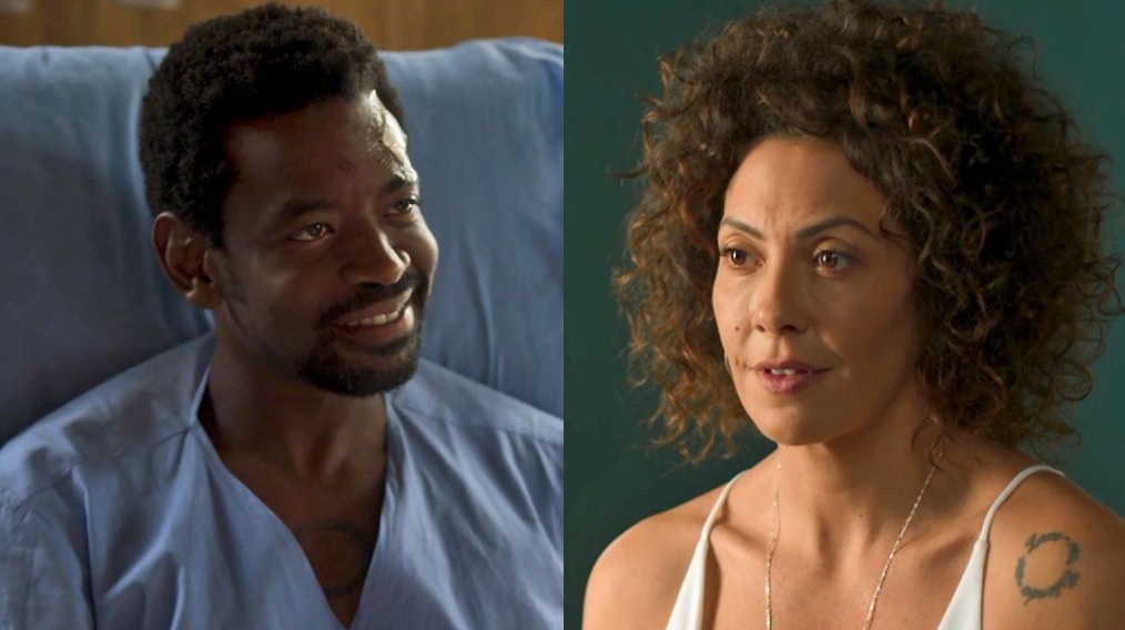 Roberval (Fabricio Boliveira) e Cacau (Fabiula Nascimento) de Segundo Sol