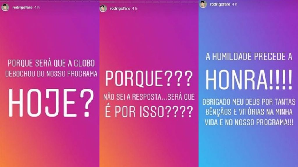 Rodrigo Faro se manifestou apos piada feita pelo Choque de Cultura