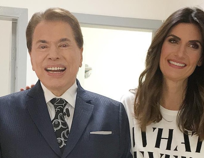 Silvio Santos e Isabella Fiorentino