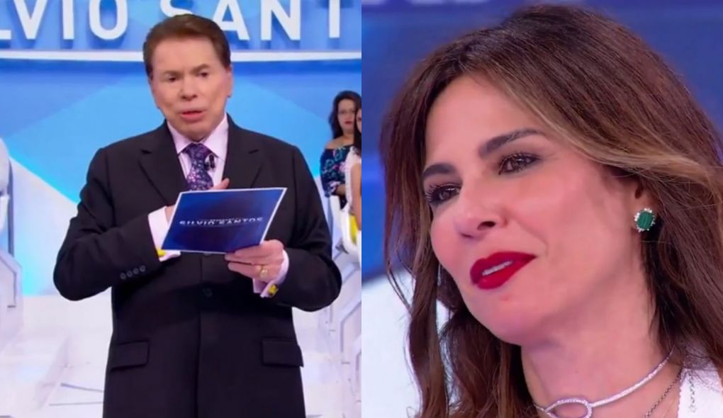 Silvio Santos e Luciana Gimenez